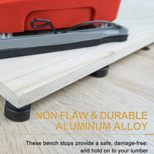 Lade das Bild in den Galerie-Viewer, Buy any abrasives + $3.99 Get 4pcs 3/4-Inch (19mm) Bench Dogs Aluminum Alloy Non-Slip Pads