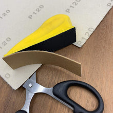 Load image into Gallery viewer, TigerShark Hook and loop Abrasive cloth and paper Back Sanding Sheets 9 inch by 11 inch Grit 25pcs Abrasive Cloth Gold Line Special Anti Clog Coating