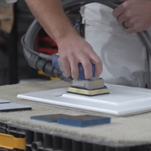 Load image into Gallery viewer, 3" x 4" 4 hole Velcro Sanding Sheets Film Green Line