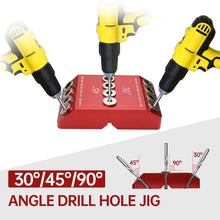 Load image into Gallery viewer, Buy any abrasives + $9.99 Get 30°/45°/90° 4 Sizes Drill Guide
