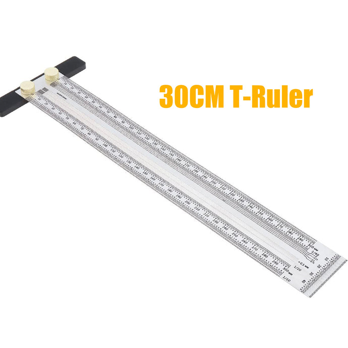 Buy any abrasives + $5.99 Get 30CM T-type Precision Stainless Steel Marking Ruler