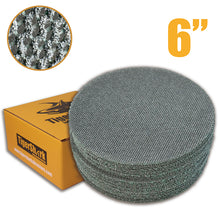 Cargar imagen en el visor de la galería, 6 inch Premium Mesh/Net Dust Free Velcro Sanding Discs

